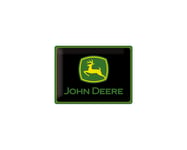 3D Metallskylt John Deere - Black Logo 30x40