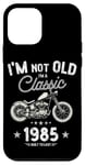 Coque pour iPhone 12 mini Moto Chopper vintage 1985 40e anniversaire classique rétro