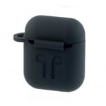 Protection silicone noir pour boitier écouteurs AIRPODS