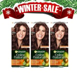 Garnier Color Naturals 4.15 Dark Chocolate Hair Color 3-Pack