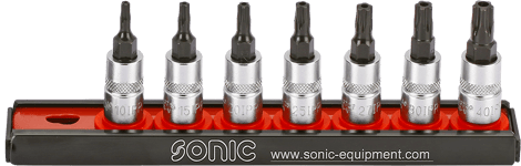 Hylssats 1/4" Torx Plus Med Hållare 7-Delar Sonic