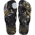 Havaianas Unisex Top Herois DC, Black/Black/Yellow Daffodil, 6/7