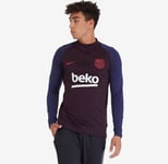 Nike Dry FC Barcelona Strike Drill Football Top Sz M Burgundy Ash AO5159 662