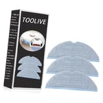 Toolive - 3 chiffons de nettoyage pour aspirateur robot Roborock S7 S7 + T7 T7 Plus S7 MaxV Plus S7 MaxV Ultra