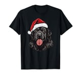 Newfoundland Santa Hat Christmas Dog Lover Gift Mom Dad Xmas T-Shirt