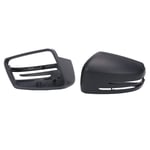 NCUIXZH Car Door Rearview Mirror Cover Cap,For Mercedes Benz W212 W204 W221 W176 W246 S350 S400 S450 S500 2128100364-Black