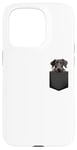 iPhone 15 Pro Funny Scottish Deerhound Puppy Dog In Pocket Cute Pet Lover Case