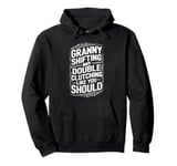 Granny Shifting Muscle Car Furious Pullover Hoodie