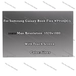 15.6" Samsung Galaxy Book Flex NT950QCG FHD LCD LED Touch Screen Assembly Silver