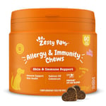 Zesty Paws Allergy, Immunity & Itch Relief | Immunity Supplement for Dogs | Itchy Dog Skin Relief, Dog Itchy Skin Relief | Anti Itch & Skin Relief | Salmon Oil, Omega 3, Fatty Acids | 90 Pcs