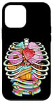 Coque pour iPhone 12 mini Unicorn Anatomy X-Ray Sweet Inside I Love Unicorns Desserts