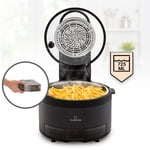 Klarstein - Friteuse Sans Huile avec Fonction Vapeur, Friteuse Air Chaud Air Fryer xl 1250W, Mini Friteuse Electrique Sans Huile, Airfryer 5L,