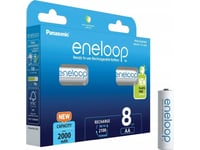 Panasonic Eneloop Bk-3Mcde/8Be - Batteri 8 X Aa Typ - Nimh - (Uppladdningsbart) - 2000 Mah