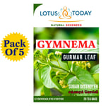 Gurmar Herb 100 Tea Bags Pure Gymnema Sylvestre Detox, Diabetic Diet Weight loss