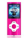 32Go Portable Lecteur Musical MP3, sans Perte HiFi, Radio FM, Enregistreur Vocal, Vidéo, E-Book, Sport pour Courir, 18 Heures de Lecture de Musique, Carte TF Jusqu’à 128 Go Rose