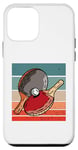 Coque pour iPhone 12 mini Ping Pong Rétro Raquettes de Ping Pong Vintage Tennis de