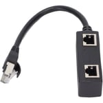 Rj45-splitterkontakt, 1-port hane till 2-port hona nätverkshemmakontor Ethernet-kontakt, för Cat7-nätverkskabel Ethernet-splitter för alla nätverk