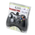 Manette filaire USB Contrôleur Gamepad Joypad pour XBox360 jeux de PC - noire