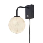 VÄGGLAMPA Carrara Globus 12 cm 