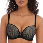 Freya BH Tailored Uw Moulded Plunge T-Shirt Bra Svart G 70 Dam