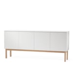 A2 Designers - Beam Cabinet White - Frame White Oiled Oak - Top White - Skåp och vitrinskåp - Sara Larsson - Vit - MDF