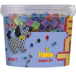 Hama - 8571 - Loisirs Créatifs - Pot 600 Perles à Repasser - Taille Maxi - Pastel