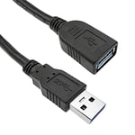 BeMatik - Câble rallonge USB 3.0 3 m Type-A Mâle à Femelle