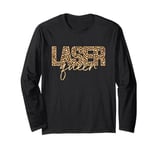 Vintage Laser Queen Hair Removal Aesthetic Nurse Laser Tech Long Sleeve T-Shirt