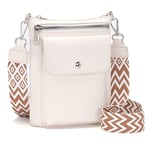 Atgbiem Pochette Telephone Portable Petit Sac Bandoulière Femme Blanc Sacoche Femme Sac Pour Telephone Portable