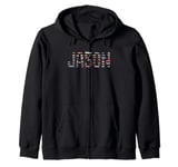 Jason Custom Name Personalized Classic Cars Boys Women Men Zip Hoodie