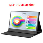 Eyoyo 13.3" Inch USB-C Monitor IPS Second Monitor Built in Loudspeaker for PC