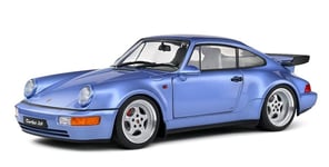 SOLIDO - Voiture de 1990 couleur bleu – PORSCHE 911 turbo - 1/18 - SOL1803408