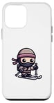 Coque pour iPhone 12 mini Ski Ninja Snowboard Ninja Ski Snow Rider