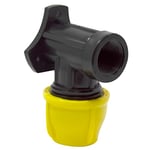 S&M 's & m raccord coude Robinet, 25 mm x 3/4, Couleur Noir et Jaune