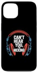 Coque pour iPhone 13 Casque DJ ingénieur du son studio de mixage amateur de musique