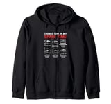 Funny RC Car Driver Things I Do In My Spare Time Zip Hoodie