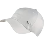 Nike Unisex U Nk H86 Cap Metal Swoosh Hat - Light Bone/Metallic Silver, MISC