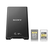 Sony CFexpress Type A/SDHC Memory Card Reader - USB Type C and A SuperSpeed USB 10Gbps - Ultra-compact and lightweight - USB3.1 Gen2 (MRWG2)