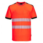 Portwest Mens PW3 Cotton Hi-Vis Comfort T-Shirt - XXL