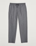 Moncler Flannel Drawstring Pants Grey Melange