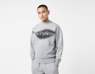 No Problemo Zip Logo Sweatshirt, Grey