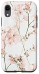 Coque pour iPhone XR Rose pastel Fleurs sauvages Fleurs sauvages Vintage Botanique