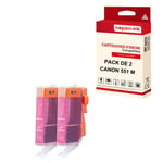 NOPAN-INK - x2 Cartouche compatible pour CANON 551 XL 551XL Magenta ()