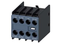 Siemens 3Rh29111ga04, 4P, Kabel, Svart, Ip20, Skruvar, Tjeckien