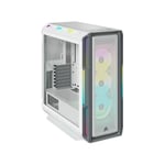 Corsair iCUE 5000T RGB Mid Tower E-ATX Gaming Case With Window - White