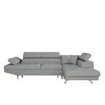 Canapé d'Angle Droit Convertible 'Tyma' 271cm Gris Clair