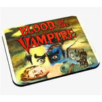 Tapis de souris Vieille affiche de film blood of the vampire rétro poster