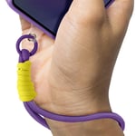 Avizar Dragonne pour Smartphone Design Tressé Accroche Universelle Violet