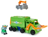 Paw Patrol, Big Truck Pups Rocky Transforming Toy Truck with Collectible Action Figure, Kids’ Toys for Ages 3 and up