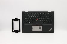 Lenovo Yoga X390 Keyboard Palmrest Hungarian Black Backlit 02HL522